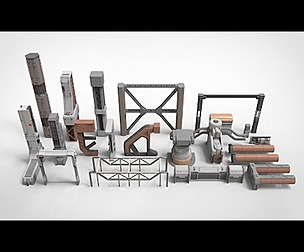 sci-fi Architecture kitbash 6
