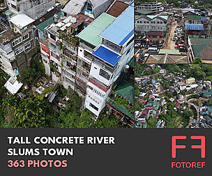 363 photos of Tall Concrete River Slums Town
