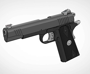 Remington 1911 Enhanced from the game Tomb Raider