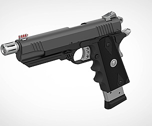 Modified Remington R1 from the game Tomb Raider