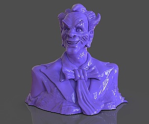 Stylized Joker Bust