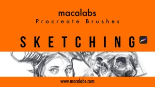 MACALABS_Sketching. Procreate Brushpack cover