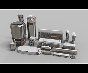 sci-fi Architecture kitbash 10