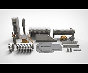 sci-fi Architecture kitbash 14