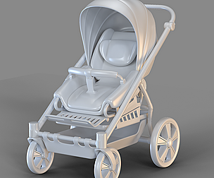 Cartoon Baby Buggy