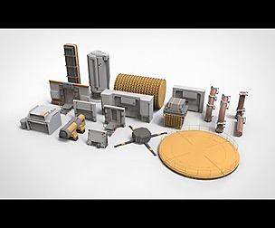 sci-fi Architecture kitbash 26