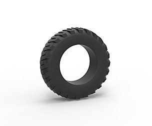 Pulling tractor rear tire 7 Scale 1:25