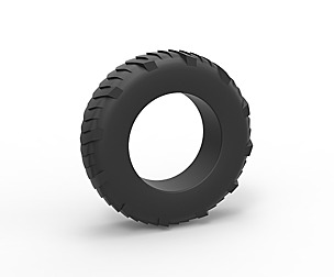 Pulling tractor rear tire 8 Scale 1:25