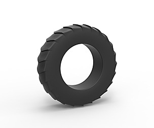 Pulling tractor rear tire 9 Scale 1:25
