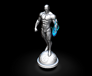 SILVER SURFER SCULPTURE