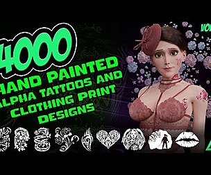 4000 Alpha Tattoos & Clothing Print Designs-Vol 9