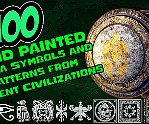 6100 Hand Painted Alpha Symbols & Patterns -Vol 10
