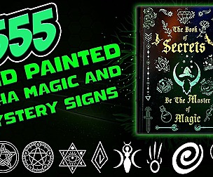 2555 Hand Paited Alpha Magic Signs - Vol 8