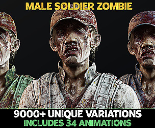 Zombie - Army Soldier [UE4] [UE5]