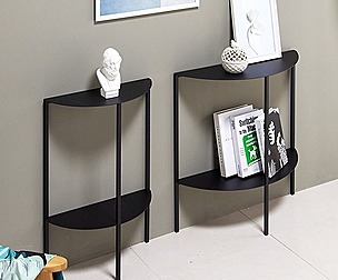 Plus Half Moon Shelf Black