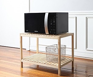 solid wood kitchen shelf
