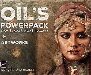 Procreate Oil Brushes [Lifetime Update ]