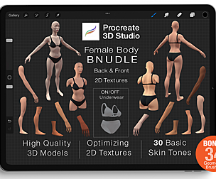 Procreate 3d Model - Female Bundle