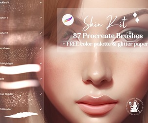 Skin Procreate Brushes Bundle, Portrait Brush Set