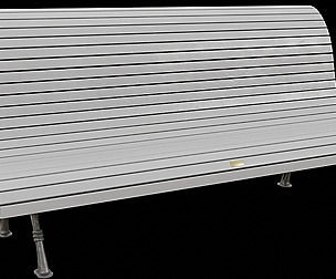 park bench 2k PBR low-poly model