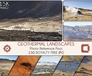 Geothermal Landscapes - Photo Reference Pack