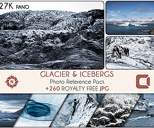 Glacier & Icebergs - Photo Reference Pack