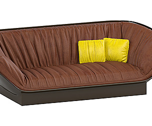 Channel Back Sofa with Pillows