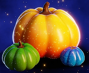 Stylized Hand Painted Pumpkins