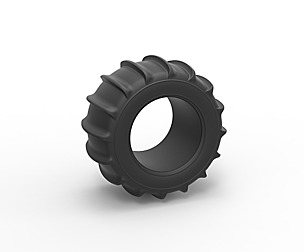 Dune buggy rear tire 6 Scale 1:25