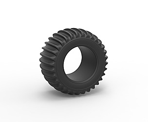 Dune buggy rear tire 8 Scale 1:25