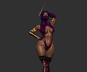 Mileena Mortal Kombat 3D print model