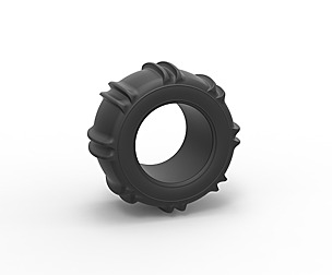 Dune buggy rear tire 9 Scale 1:25