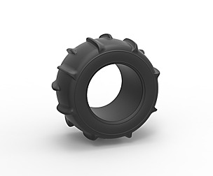 Dune buggy rear tire 11 Scale 1:25