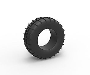 Dune buggy rear tire 12 Scale 1:25