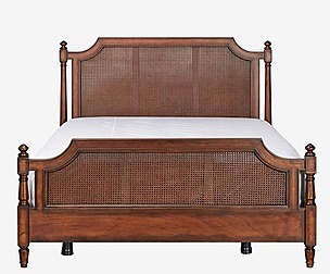 solid wood queen bed