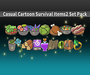 Casual Cartoon Survival Items2 Set Pack