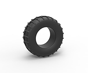 Dune buggy rear tire 14 Scale 1:25
