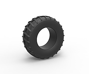 Dune buggy rear tire 15 Scale 1:25