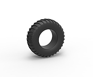 Tire for sand and snow 3 Scale 1:25