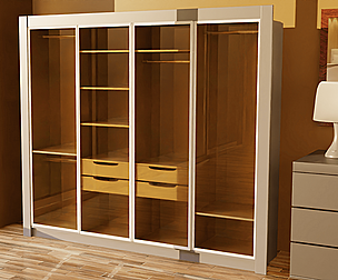 CLEAR GLASS WARDROBE