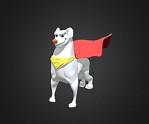 Krypto the Superdog model 3D model
