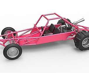 Old school Sand Rail buggy Version 2 Scale 1:25
