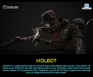 MOLBOT Personaje hibrido