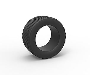 Dune buggy rear tire 18 Scale 1:25