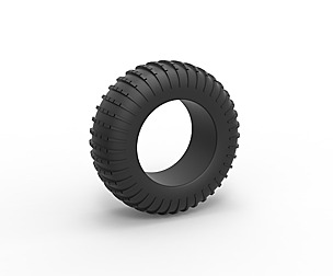 Dune buggy rear tire 20 Scale 1:25