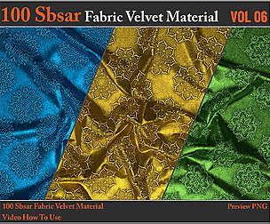 100 SBSAR Files Fabric Velvet Materials VOL 06