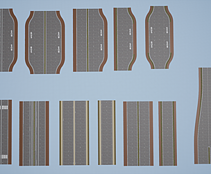 Highway Streets and Roads Unreal Engine Project