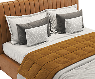 Leather Laskasas Harry bed