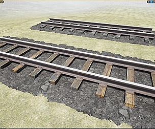 Railroad tracks