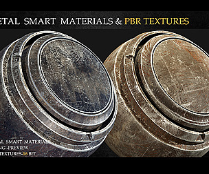 20 METAL SMART MATERIALS & PBR TEXTURES-VOL 2